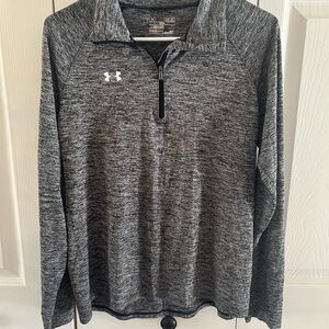 Under Armour Black and White HeatGear Pullover